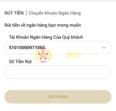 thực hiện rút tiền M88