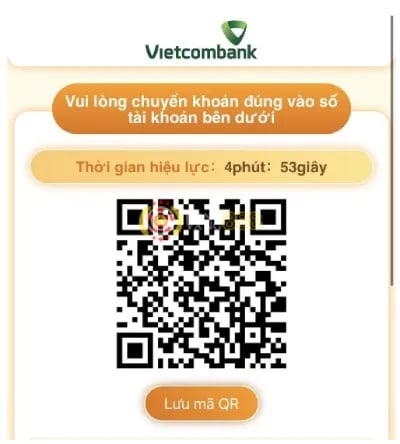 thực hiện nạp tiền BK8